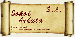 Sokol Arkula vizit kartica